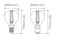 Domus Fancy Round G45 Dimmable E14 Filament Lamps and Globes Frosted 4.8W 240V IP20 - 65970, 65971 - Domus Lighting