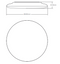 Domus Mondo-400mm Round Slimline Dimmable LED Oysters Tri - White 30W IP44 - 20879 -Domus Lighting