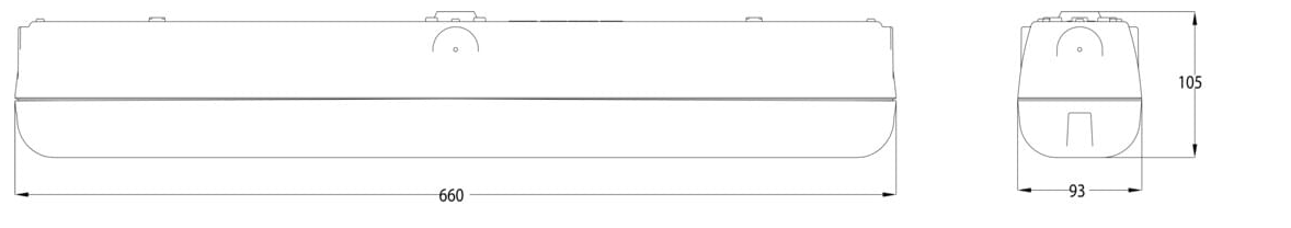 SAL GIBRALTAR SL9722 LED Weatherproof Tri- Grey 15W 240V IP66 - SL9722/15TC