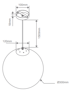 Domus Bubble-300 Dimmable Opal Ball LED Interior Pendant Black / White / Chrome / Satin Chrome / Rose Gold / Satin Brass / Antique Brass 240V IP20 - BUBBLE- Domus Lighting