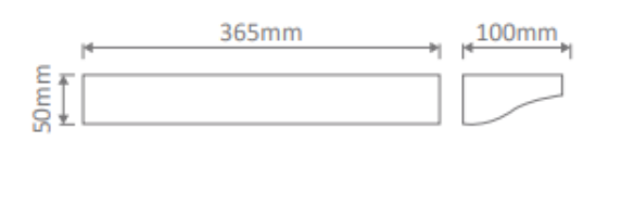 Domus BF - 2607A Ceramic Up Interior Wall Light White 240V - 11084 - Domus Lighting