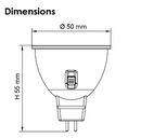 SAL MR16 TC Lamps and Globes Tri - 4/6W 12V IP20 - MR16/5W/TC, MR16/7W/TC - SAL Lighting