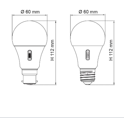 SAL LGS14TCD DIMMABLE Lamps and Globes Tri - Opal 12W 240V IP20 - LGS14TC/B22D, LGS14TC/E27D - SAL Lighting