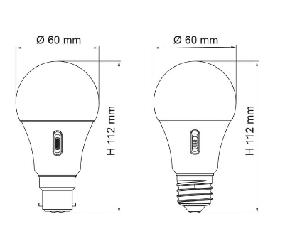 SAL LGS10TC Lamps and Globes Tri - Opal 10W 240V IP20 - LGS10TC/B22, LGS10TC/E27- SAL Lighting