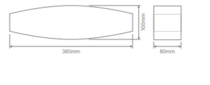 Domus BF - 2608B Ceramic Up/Down Interior Wall Light White 240V - 11091- Domus Lighting