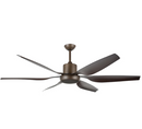 Brilliant AVIATOR 66in. Ceiling Fan White / Oil-Rubbed Bronze 2 x 15W 240V - 18516/05,18516/14 - Brilliant Lighting