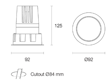 Trend MIDILED XRA10 LED Downlights 3000K 4000K White/Black/Gold/Silver 10W 180-265V IP20 - XRA103, XRA104