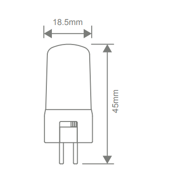 Domus KEY G5.3 BI-PIN Lamps and Globes Tri 4W 12V IP20 - 65124 - Domus Lighting