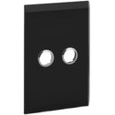 Clipsal Glass Fascia, C-Bus Control and Management System, 2 Gang, Saturn Series, Rectangular- 5082F-60