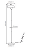 Domus FORGE-FL Floor Lamp Silver 240V IP20 - 22713 - Domus Lighting