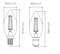 Candle 4.8W 240V Dimmable LED Filament Lamp Frost IP20 - E14