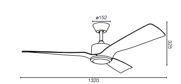 BELIZE- 52in 3-Blade DC Fan 35W Brilliant Lighting