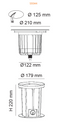 SAL S9344 Geo Inground Light Garden Step and Up Lights 3000K 4000K Stainless Steel 240V IP67 - S9344WW, S9344CW - SAL Lighting