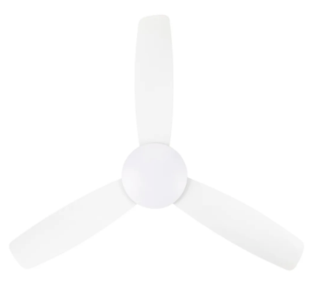 Brilliant MASCOT 52in Ceiling Fan Matt White / Matt Black 220-240V - 22197/06, 22197/05 - Brilliant Lighting