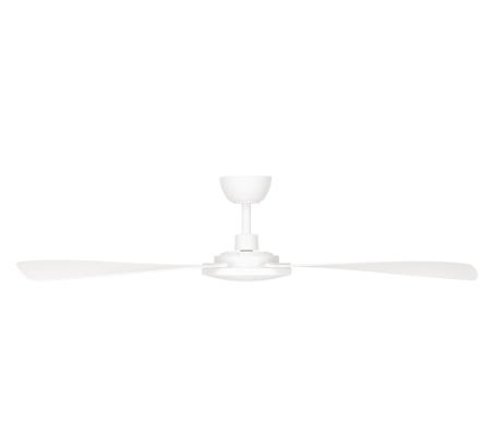 Brilliant MASCOT 52in Ceiling Fan Matt White / Matt Black 220-240V - 22197/06, 22197/05 - Brilliant Lighting