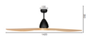 Brilliant CANYON 56in. Ceiling Fan Matt White / Matt Black / Black-Oak 240V - 20896/05, 20896/06, 20896/51 - Brilliant Lighting