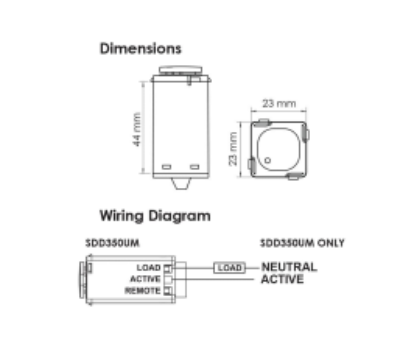 DIGITAL DIMMER - MASTER SDD350UM