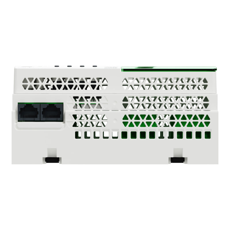 Clipsal Relay voltage free, SpaceLogic C-Bus, 8 channel, DIN rail mounted, selectable inbuilt C-Bus power supply - Replaces L5508RVFP, L5508RVF