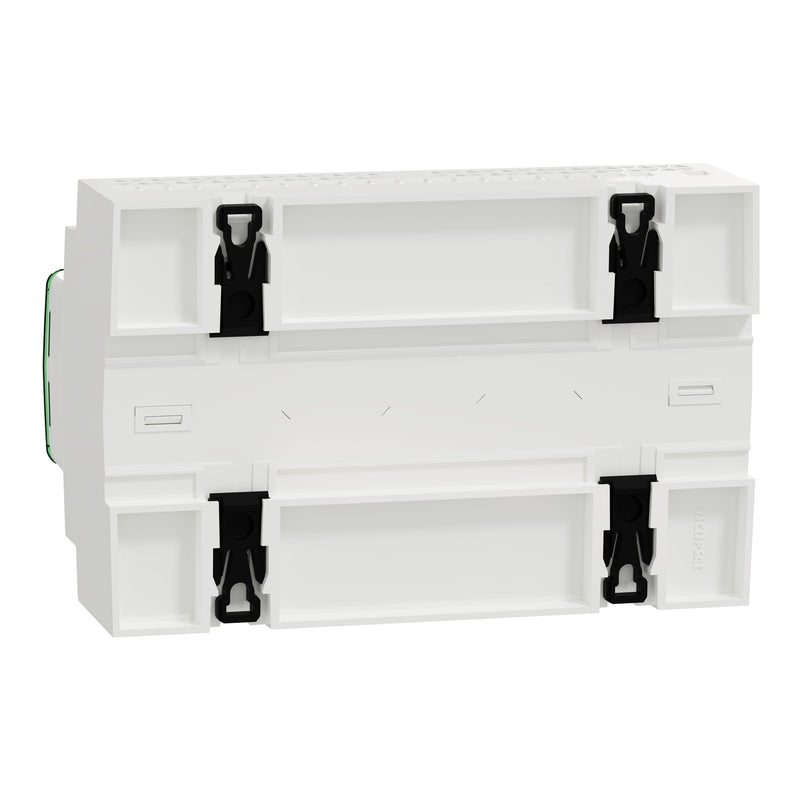 Clipsal Relay voltage free, SpaceLogic C-Bus, 8 channel, DIN rail mounted, selectable inbuilt C-Bus power supply - Replaces L5508RVFP, L5508RVF