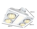 Brilliant SUPERNOVA - 4 Light Bathroom Mate Lamps and Globes 3000K 5000K White 14W 240V - 20749/05 - Brilliant Lighting