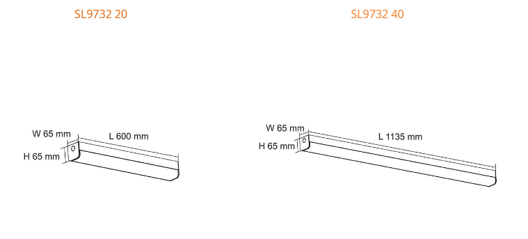 SAL ECOLINE III SL9732TC LED Linear Batten Tri- White 10W/50W 240V IP20 - SL9732TC
