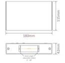 Domus Sierra Round Two Way Exterior Wall Lights 3000K 5000K Black 12W 240V IP65 - 19634, 19635 - Domus Lighting