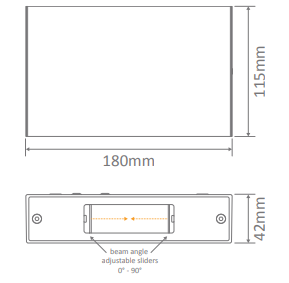 Domus Sierra Round Two Way Exterior Wall Lights 3000K 5000K Black 12W 240V IP65 - 19634, 19635 - Domus Lighting