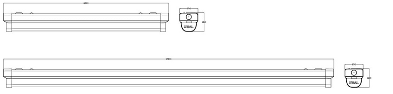 SAL ECOLINE XV SL9731TC/DP LED Linear Battens Tri - White 40W 240V IP20 - SL9731/40TC/DP - SAL Lighting