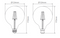 Domus G120 B22 Dimmable LED Filament Lamps and Globes 2700K 6500K Frosted 7.5W 240V IP20 - 65986, 65987 - Domus Lighting