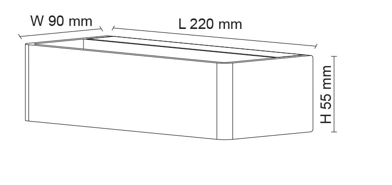 SAL Lounge II S9328/220TC Exterior Wall Lights Tri - White / Black 15W 240V IP54 - S9328/220TC/WH, S9328/220TC/BK - SAL Lighting