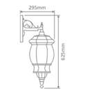 Domus VIENNA-LARGE WALL BRACKET DOWN Exterior Wall Lights Beige / Burgundy / Black / Green / White - 15992, 15993, 15994, 15995, 15997 - Domus Lighting