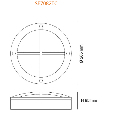 SAL COOPER SE7082TC LED Emergency Tri - Black 16W 240V IP65 - SE7082TC/BK - SAL lighting