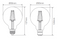 Domus G951 B22 Dimmable LED Filament Lamps and Globes 2700K 6500K Clear 7.5W 240V IP20 - 65938, 65939 - Domus LIghting