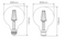 Domus G95 E27 Dimmable LED Filament Lamps and Globes 2700K 6500K Clear 7.2W 240V IP20 - 65940, 65941