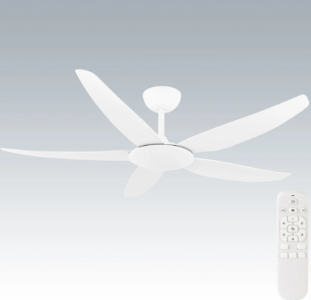 Brilliant AMARI- 56in 5 Blade Ceiling Fan Matt White / Matt Black 220-240V - 21723/06, 21723/05 -  Brilliant Lighting