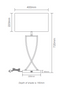 Domus GIANA-TL Table Lamp Satin Brass / Satin Chrome 60W 240V IP20 - 22542, 22543 -Domus Lighting