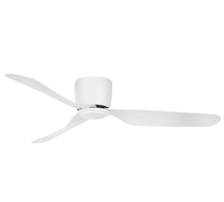 Brilliant PRESTON Hugger 48in Ceiling Fan Matt White / Matt Black 220-240V - 22087/06, 22087/05 -  Brilliant Lighting