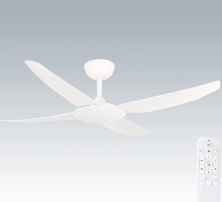 Brilliant AMARI 52in 4 Blade Ceiling Fan Black/ White 35W 220-240V - 21719/05, 21719/06