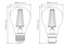 Domus Glass Dimmable B22 Filament Lamps and Globes 2700K 6500K Frosted 7.8W 240V IP20 - 65974, 65975 - Domus Lighting