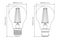 Domus Glass Dimmable E27 Filament Lamps and Globes 2700K 6500K Frosted 8.5W 240V IP20 - 65976, 65977