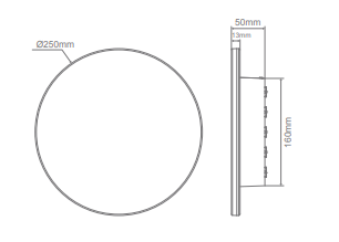 Domus Halo-15 Dimmable Exterior Wall Lights Tri - Black / White 15W IP65 240V - 22683, 22684 - Domus Lighting