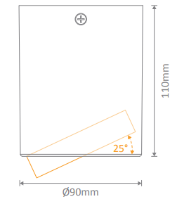 Domus Neo-10 Round Surface Mount Tiltable Dimmable LED Downlight Tri - Black 10W 240V IP20 - 21294 - Domus Lighting