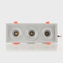 Havit Commercial Square Recessed Tilt Recessed LED Downlight 3000K 4000K White 3x7.2W 24V IP44 - HCP-81391237, HCP-81391247 