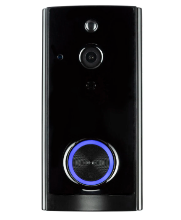 Brilliant DOORBELL- WiFi Video Doorbell and Chime Smart Lighting Controls Black IP44 - 22163/06 - Brilliant Lighting
