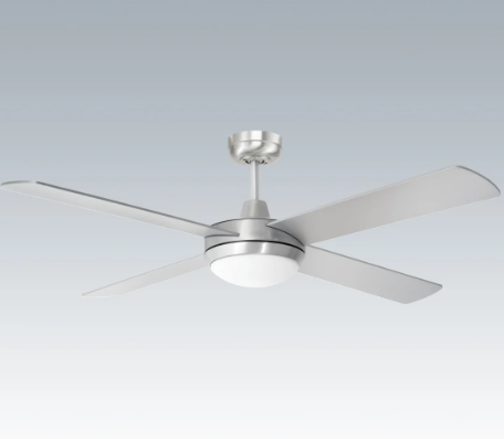 Brilliant TEMPEST LED- 52in. with Light Ceiling Fan Tri- White/ Black/ Brushed Chrome 50W 240V - 20580/13, 20580/06, 20580/05