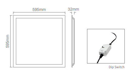 Domus Surface Mount Kit-606 Frame LED Panels and Troffers Satin White - 19343 - Domus Lighting