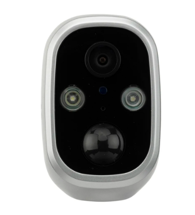 Brilliant FLARE Smart WiFi Rechargeable with Light Security Cameras Silver IP65 - 21812/11 - Brilliant Lighting