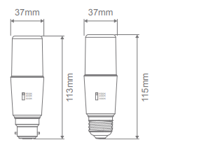 Domus T40 Dimmable Lamps and Globes Tri 8W 240V IP20 - 65118, 65120 - Domus Lighting