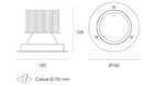 Trend Midiled XAL25 LED Downlights 3000K 4000K White / Black / Silver 25W 180-265V IP65 - XAL253, XAL254 - Trend Lighting