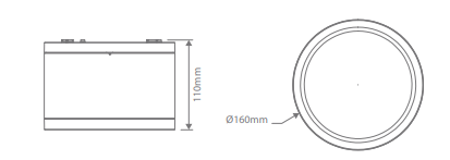 Domus Neo-Pro Round Surface Mount Dimmable LED Downlight Kit Tri - White 35W 240V IP65 - 20895 - Domus Lighting